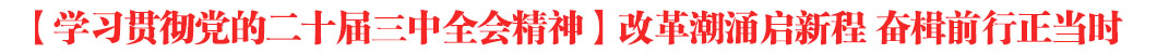 【學(xué)習(xí)貫徹黨的二十屆三中全會(huì)精神】改革潮涌啟新程 奮楫前行正當(dāng)時(shí)——學(xué)習(xí)貫徹黨的二十屆三中全會(huì)精神 省委宣講團(tuán)宣講活動(dòng)綜述