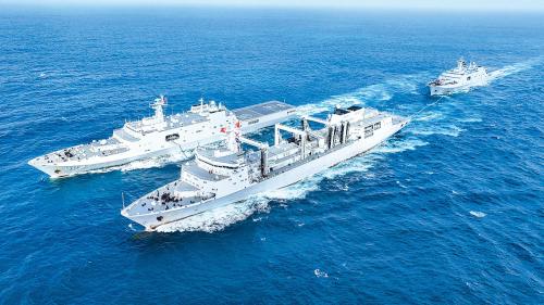 海軍某支隊開展補給訓(xùn)練