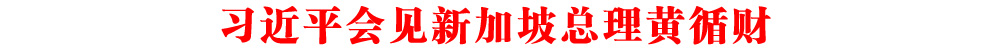 習(xí)近平會(huì)見(jiàn)新加坡總理黃循財(cái)