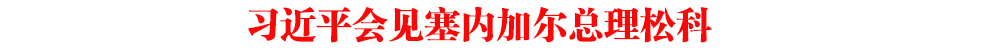 習(xí)近平會見塞內(nèi)加爾總理松科